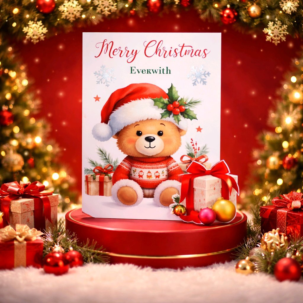 Christmas Card! Add your own message inside. #00393