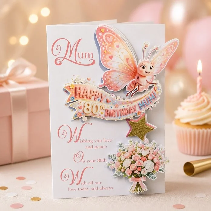(NEW) 80th Birthday Card Nan! #00356
