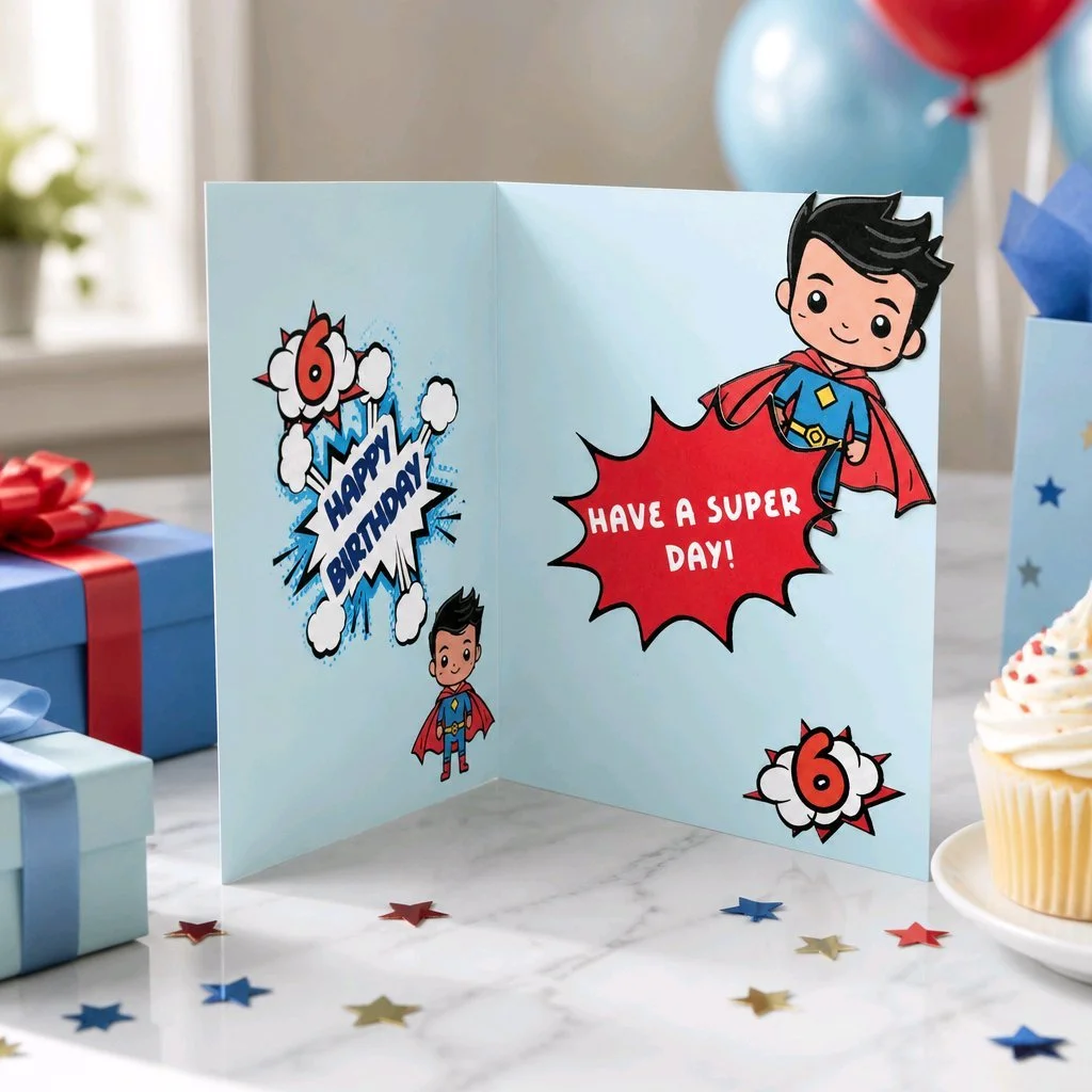 Son Card! Add your own message inside. #00341