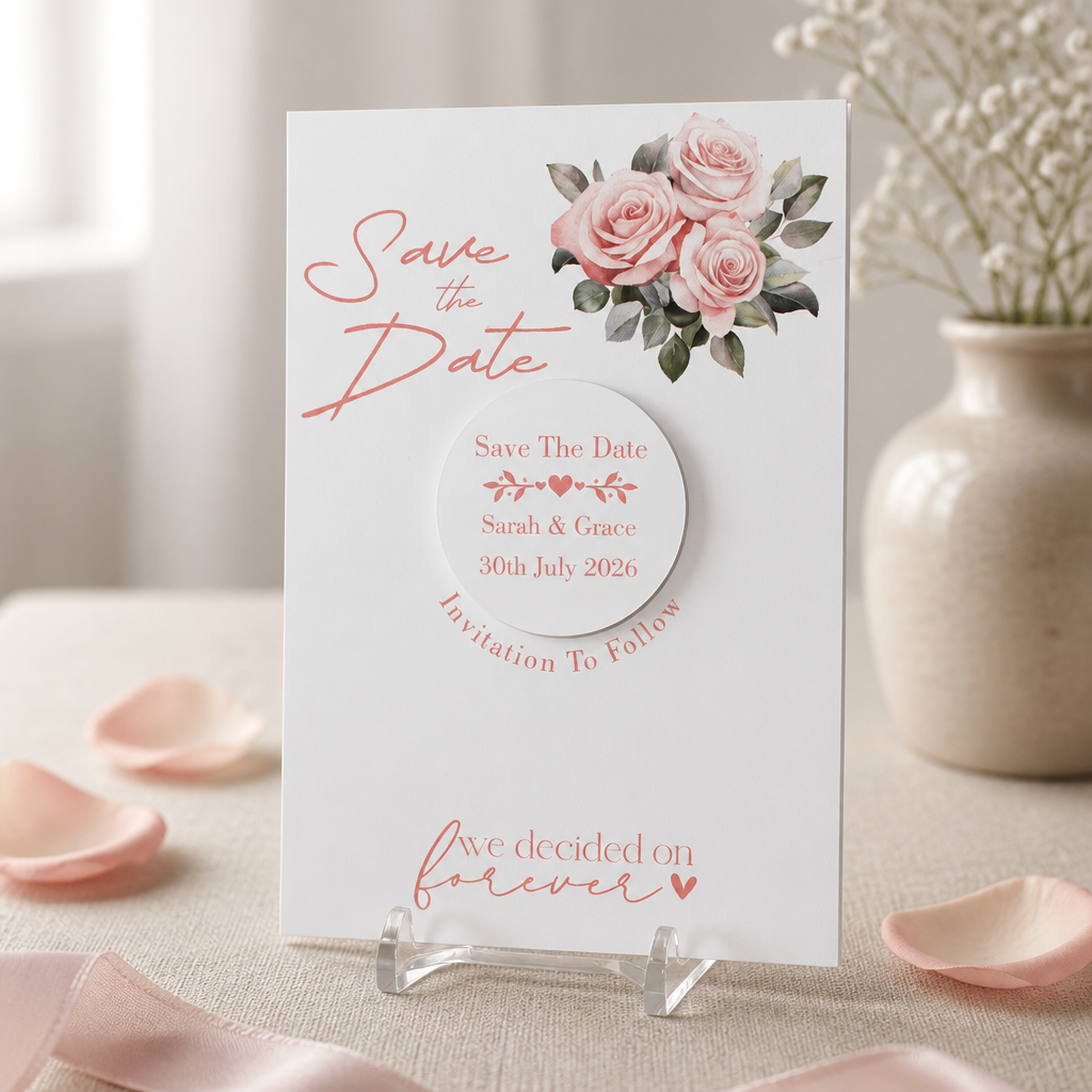 Save the dates With Aluminum Discs & Magnets!