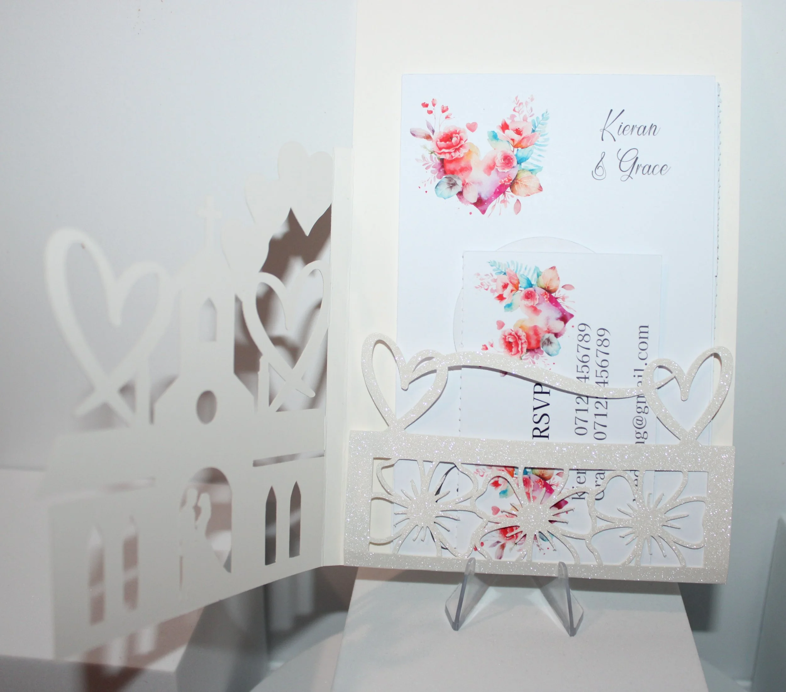 This invitation is not just a piece of card, it’s a sneak peak into the magical day you’ve been dreaming of. whether you want daytime or evening invitations, we’ve got you covered with the inserts included.