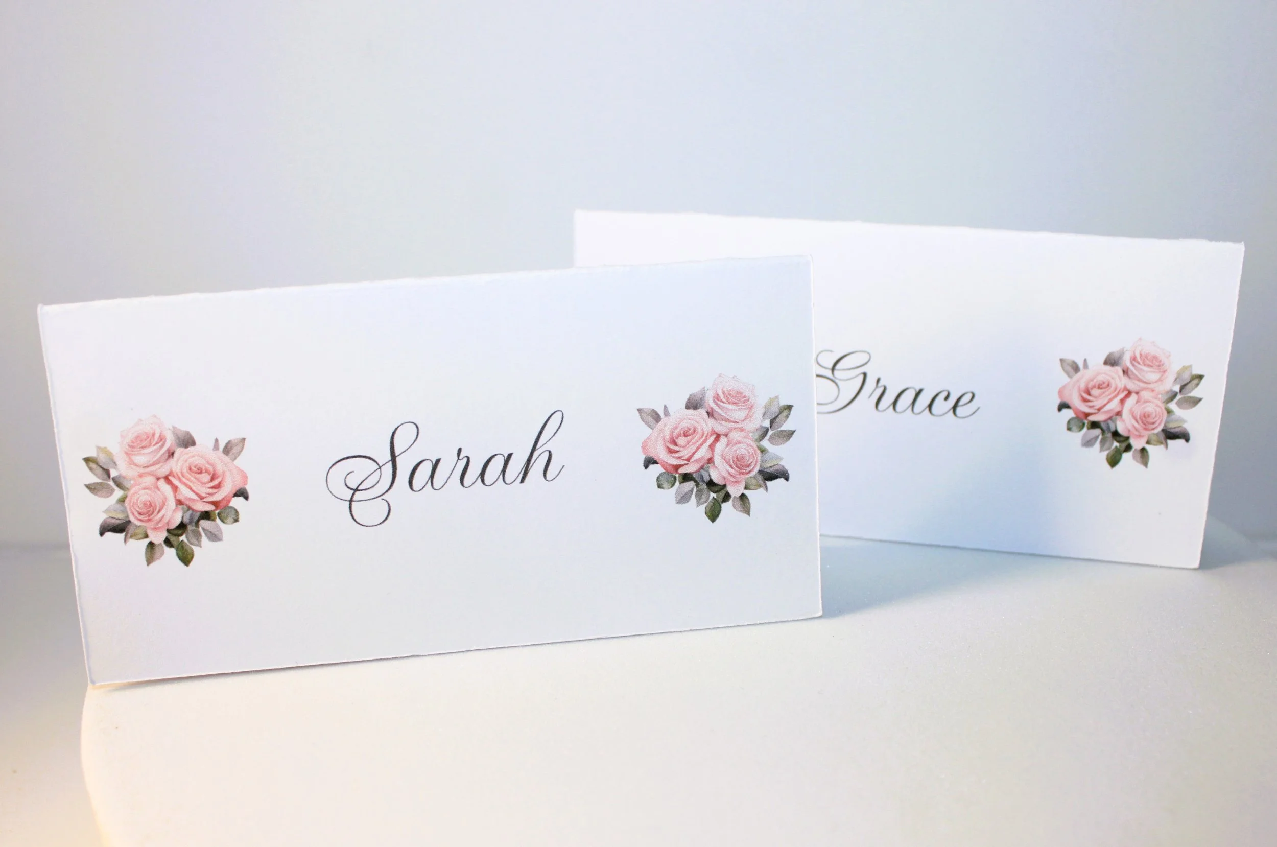 Pink Rose Place Card!
Printed on white card. #0036