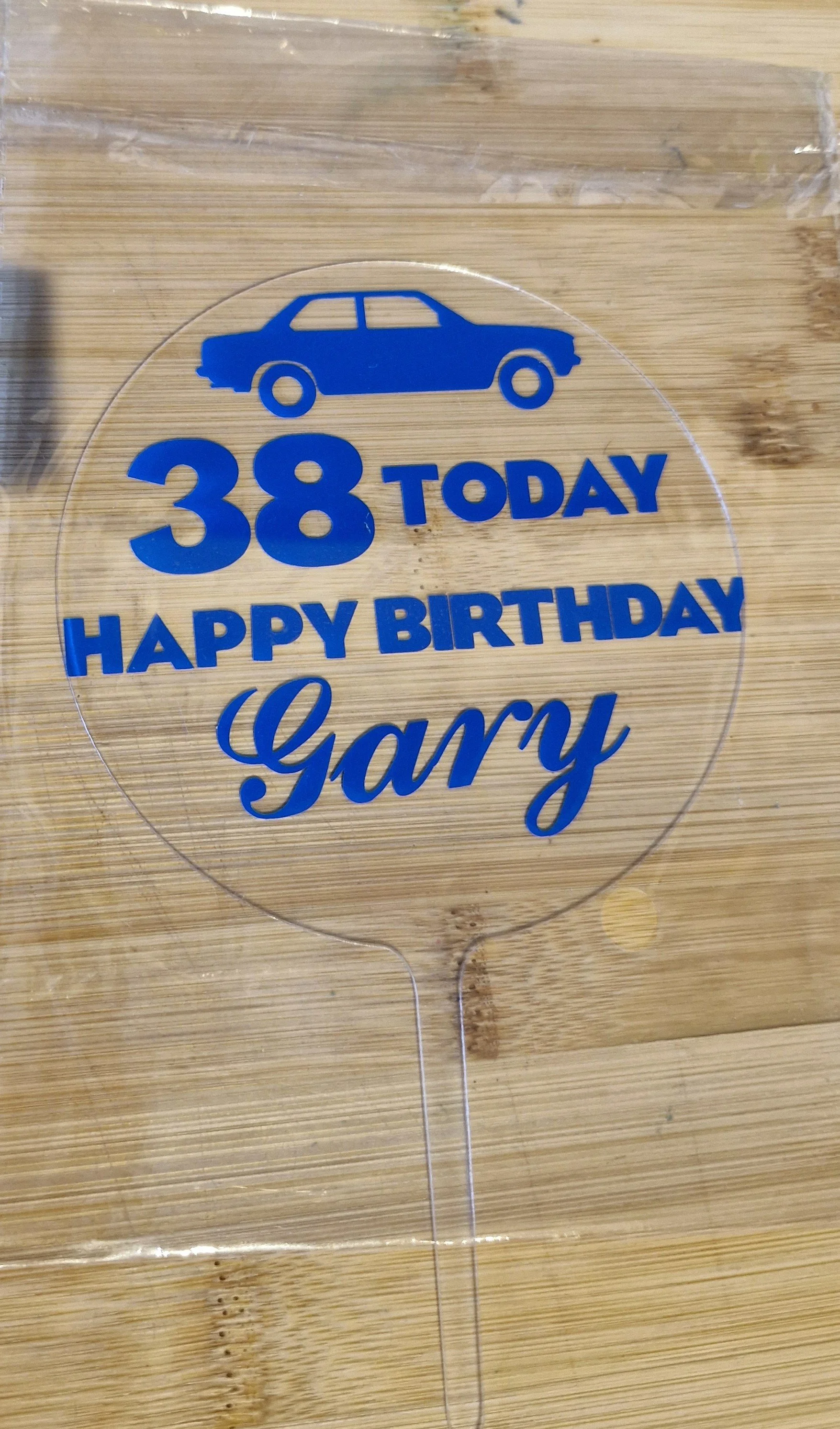 Happy Birthday Personalised Cake Topper!  #00265