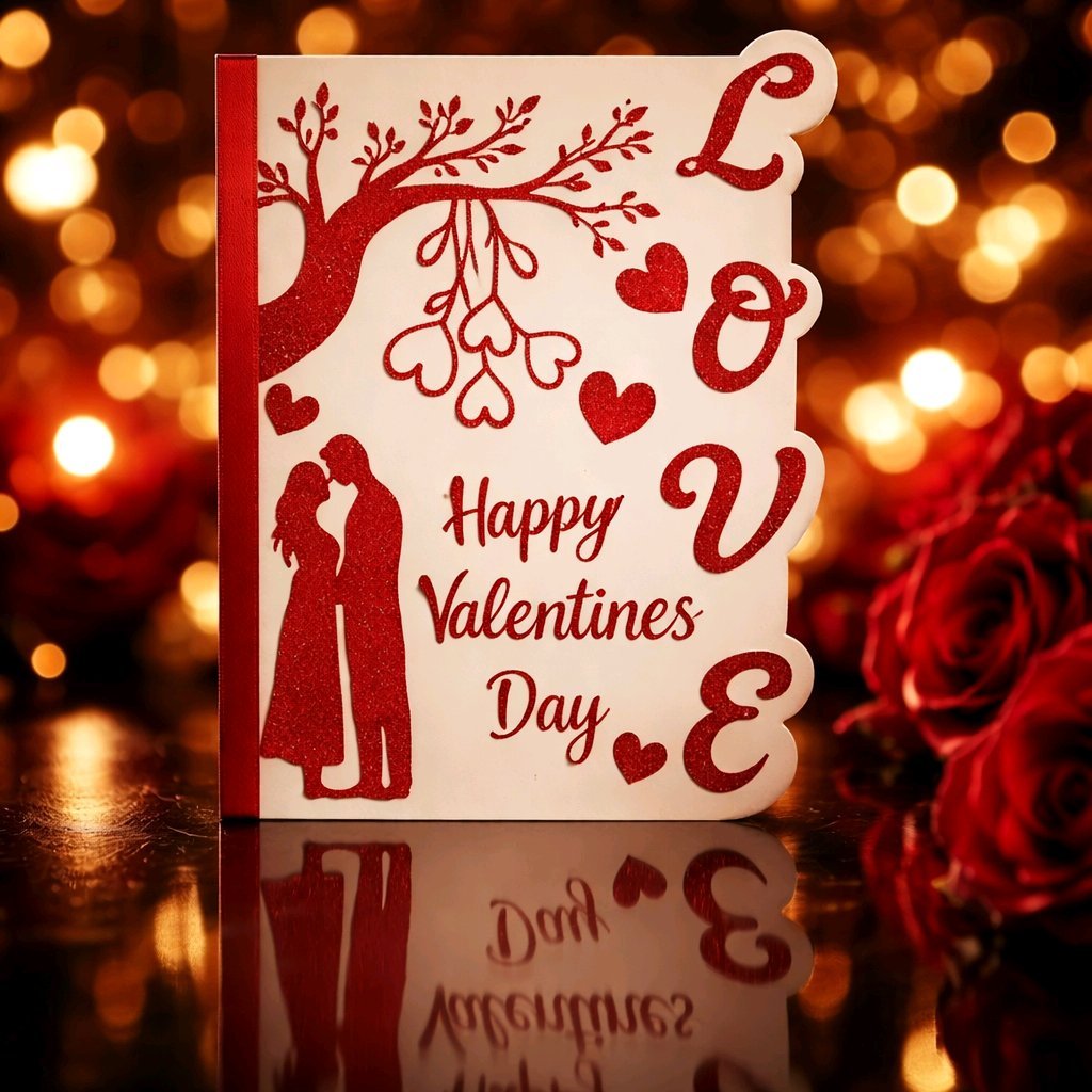 Valentines Card Husband! Add your own message inside. #00403
