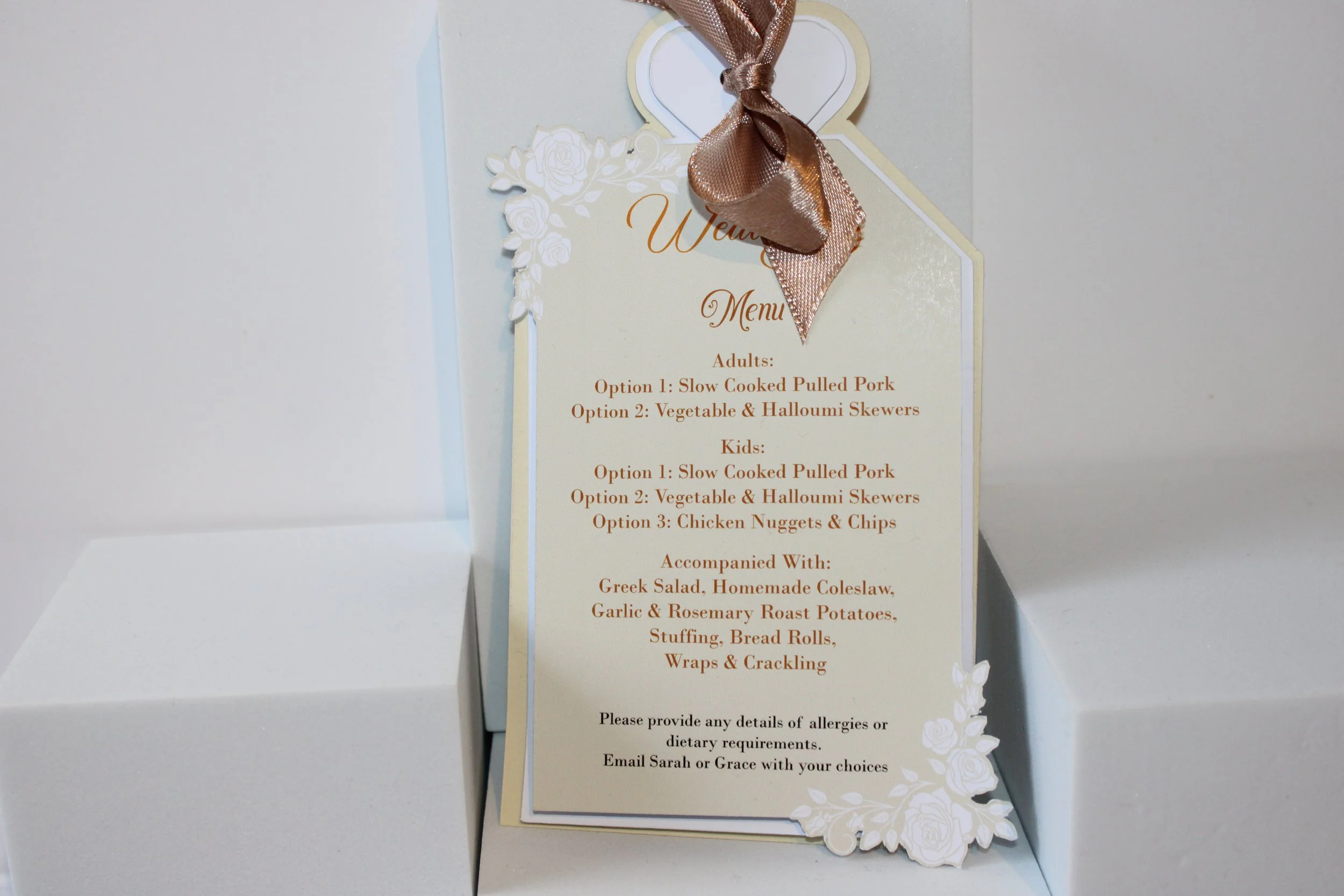 Finished with a white heart and silk ribbon. They will surely compliment your table settings.