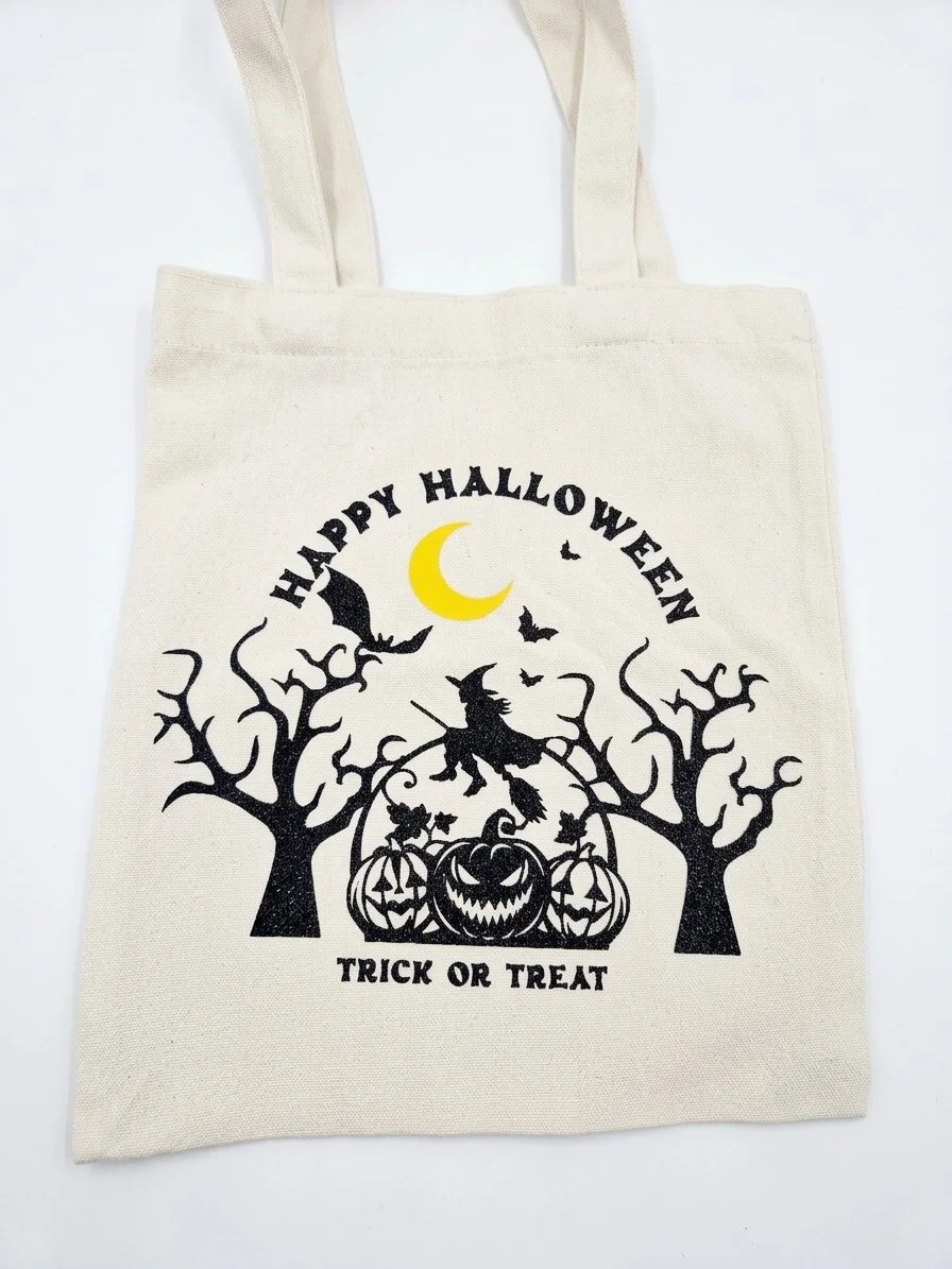 Halloween Tote Bag!  
Celebrate spooky season in style with my htv Halloween tote bag — the perfect blend of festive fun and everyday practicality. Made with attention to detail and personalised options available, this tote is ideal for trick-or-trea
