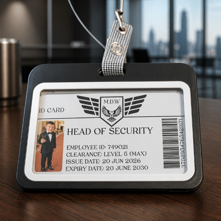Head Of Ring Security Badge! #00823. £9.99