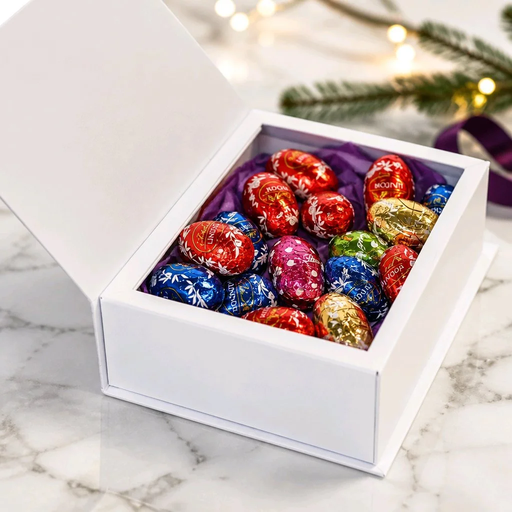 Open the box to reveal a lovely little stash of easter eggs.