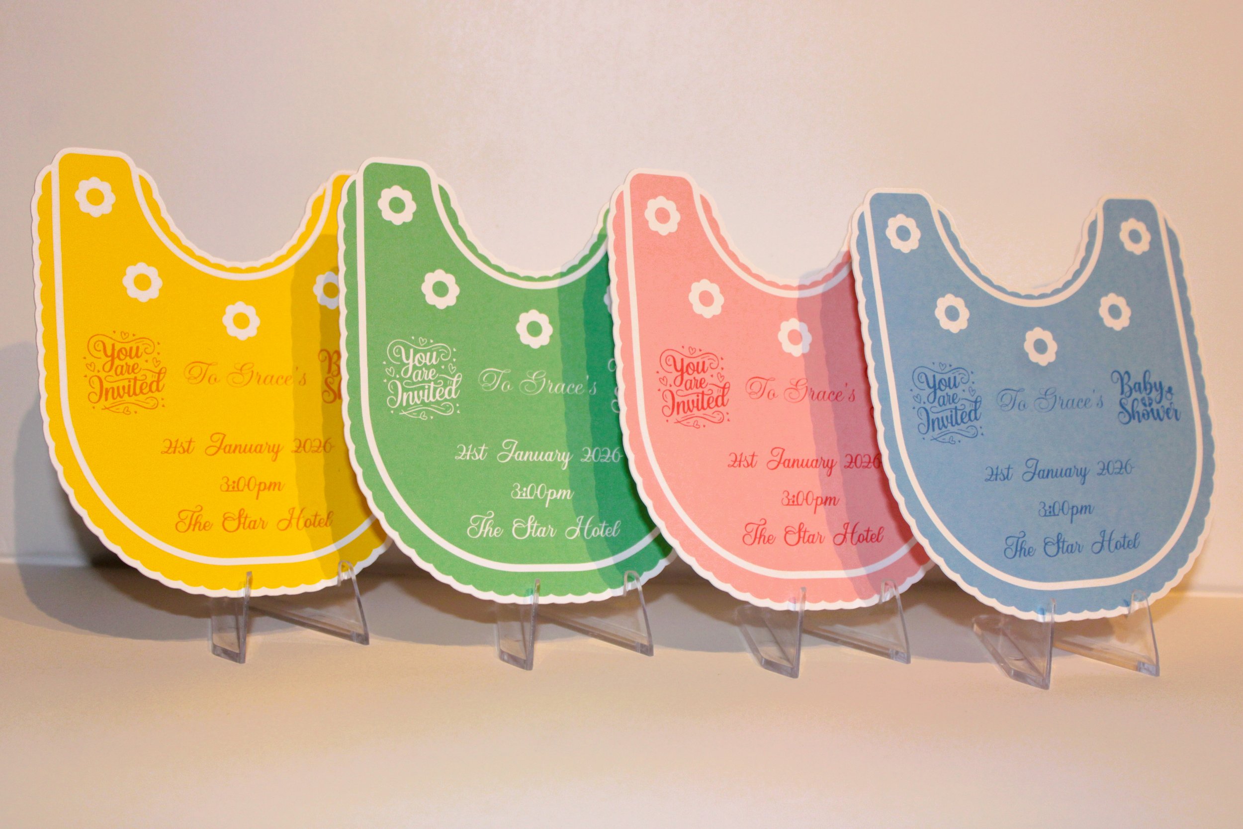 Baby Shower Bib Invitations! 