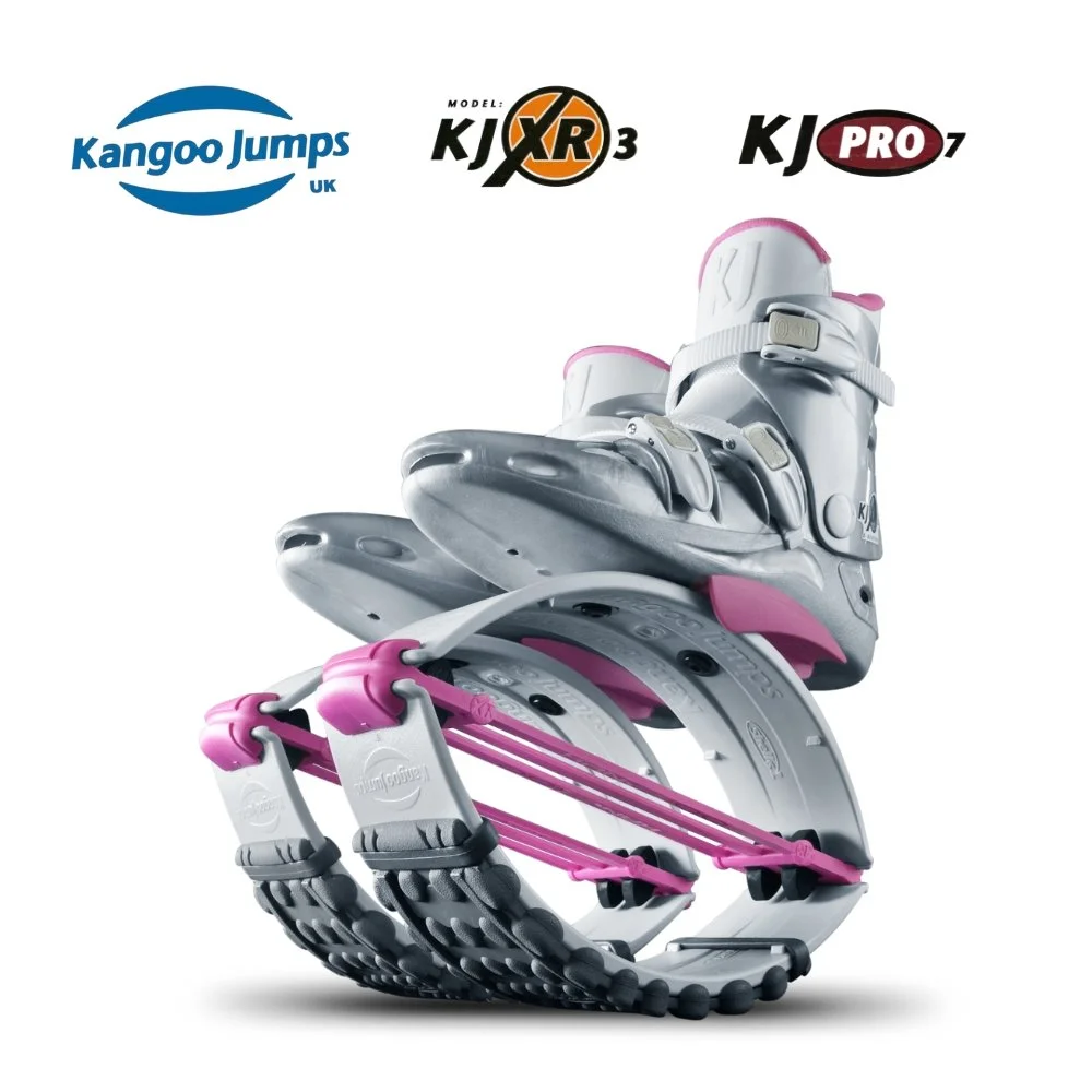 Kangoo Jumps KJ XR3/PRO Silver/White/Pink Rebound Shoes