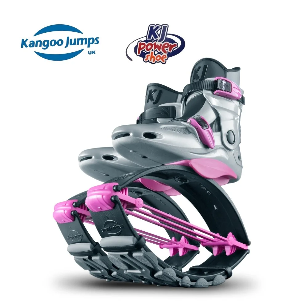 Kangoo Jumps Kids Silver/Pink Rebound Shoes