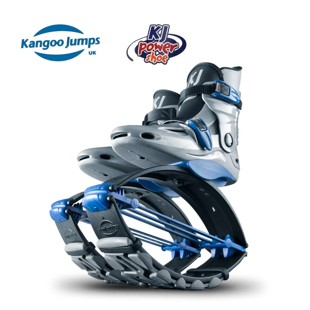 Kangoo Jumps Kids Silver/Blue Rebound Shoes