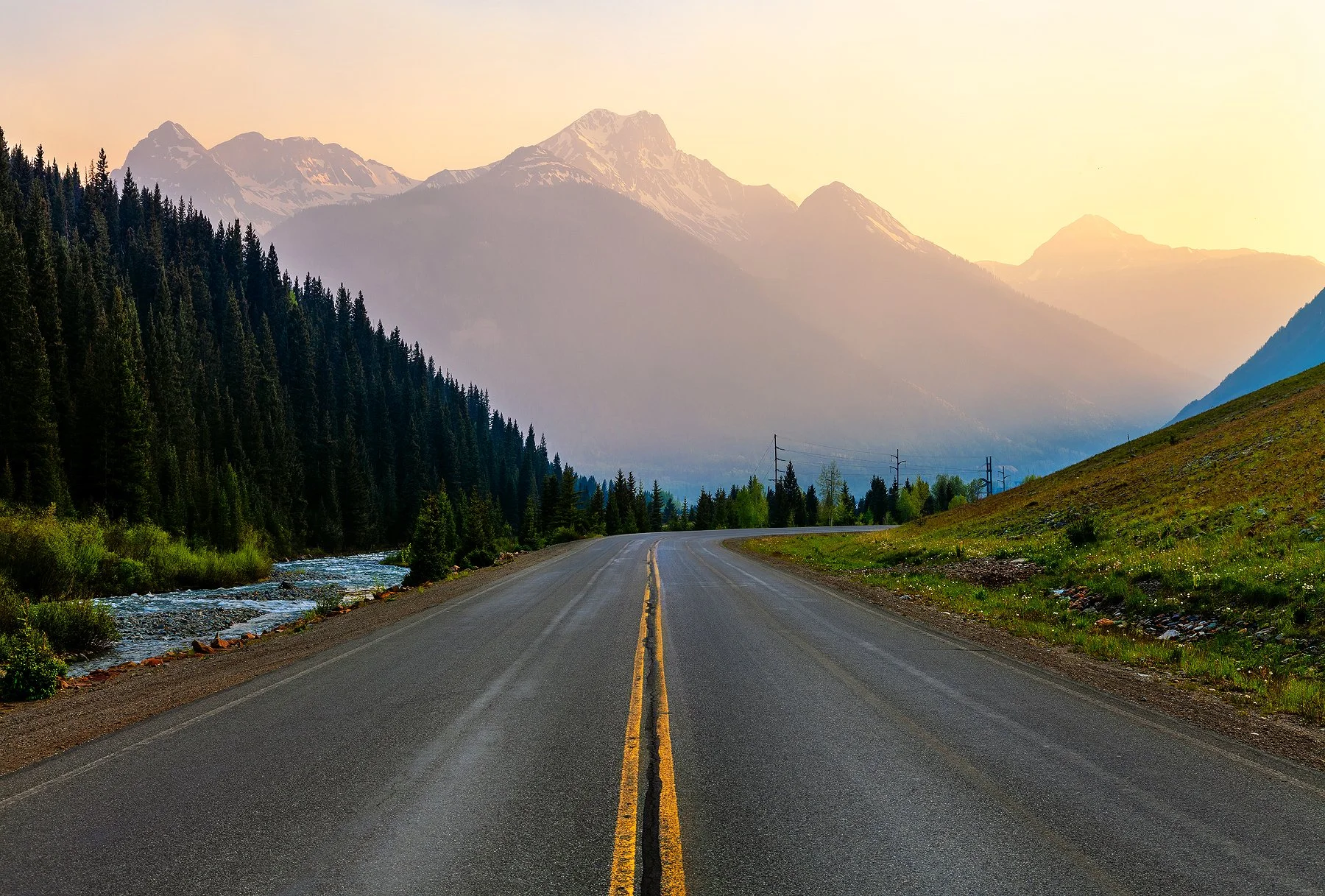 Grand Turk Mountain from east of Silverton. The hazy orange is caused by smoke from the 416 fire that burned 55,000 acres in June of 2018