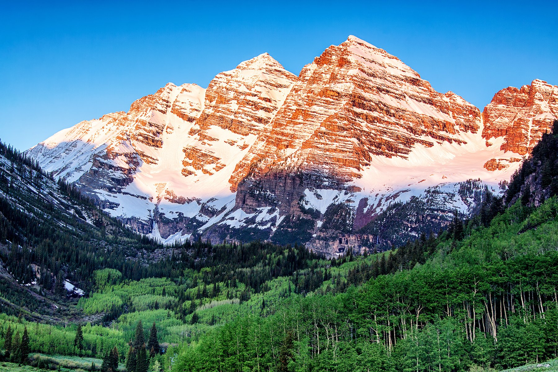 The one and only, North America's most photographed mountain peaks, the Maroon Bells