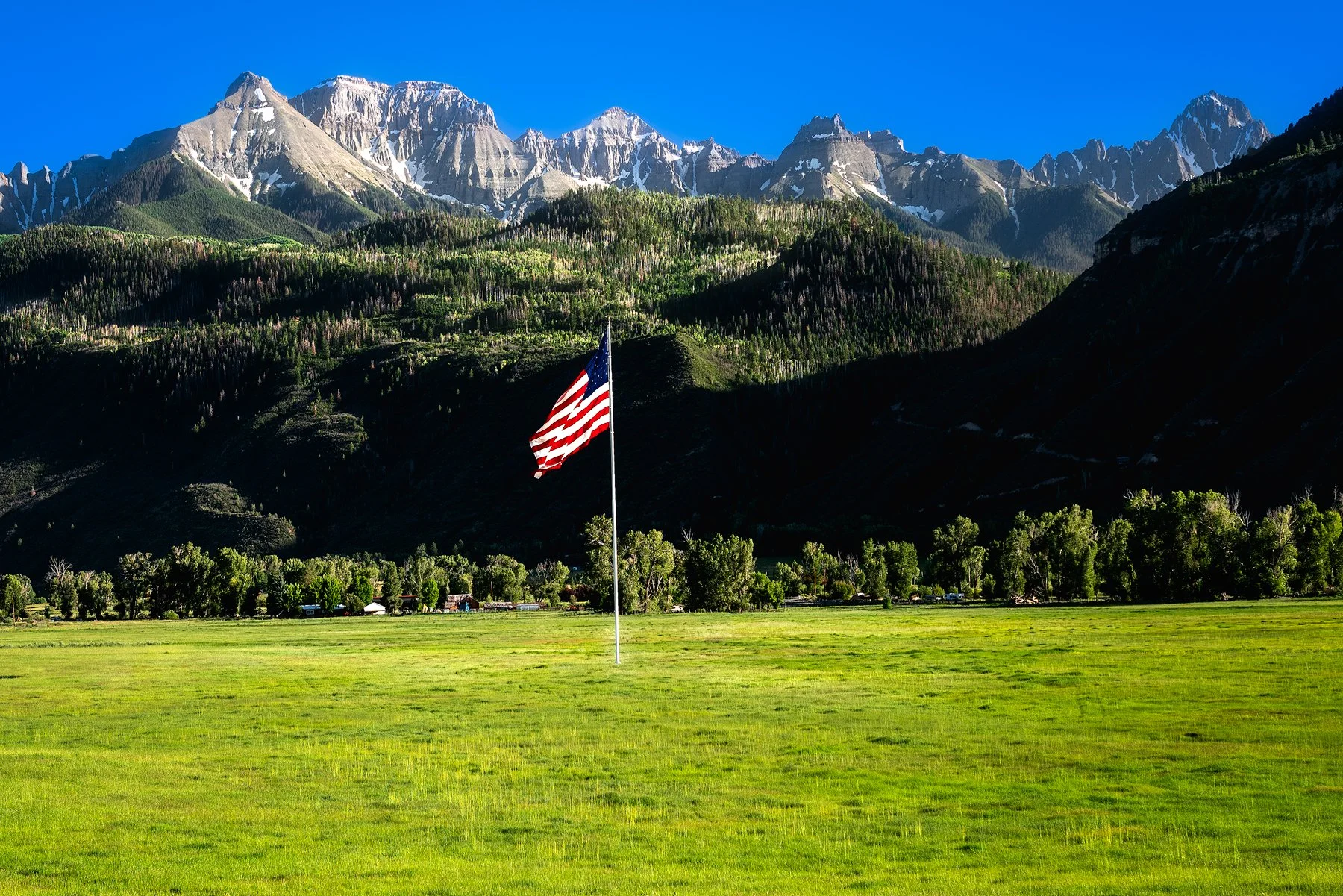 Between Ridgway and ouray along Highway 550