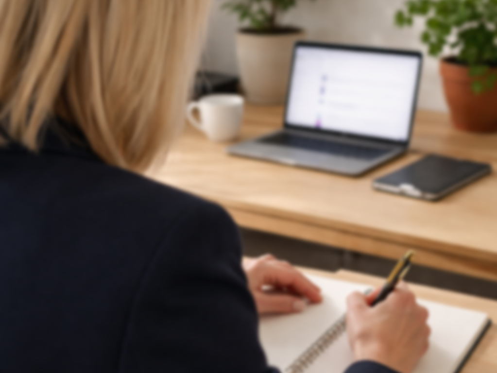 Residential tenancy lawyer taking notes