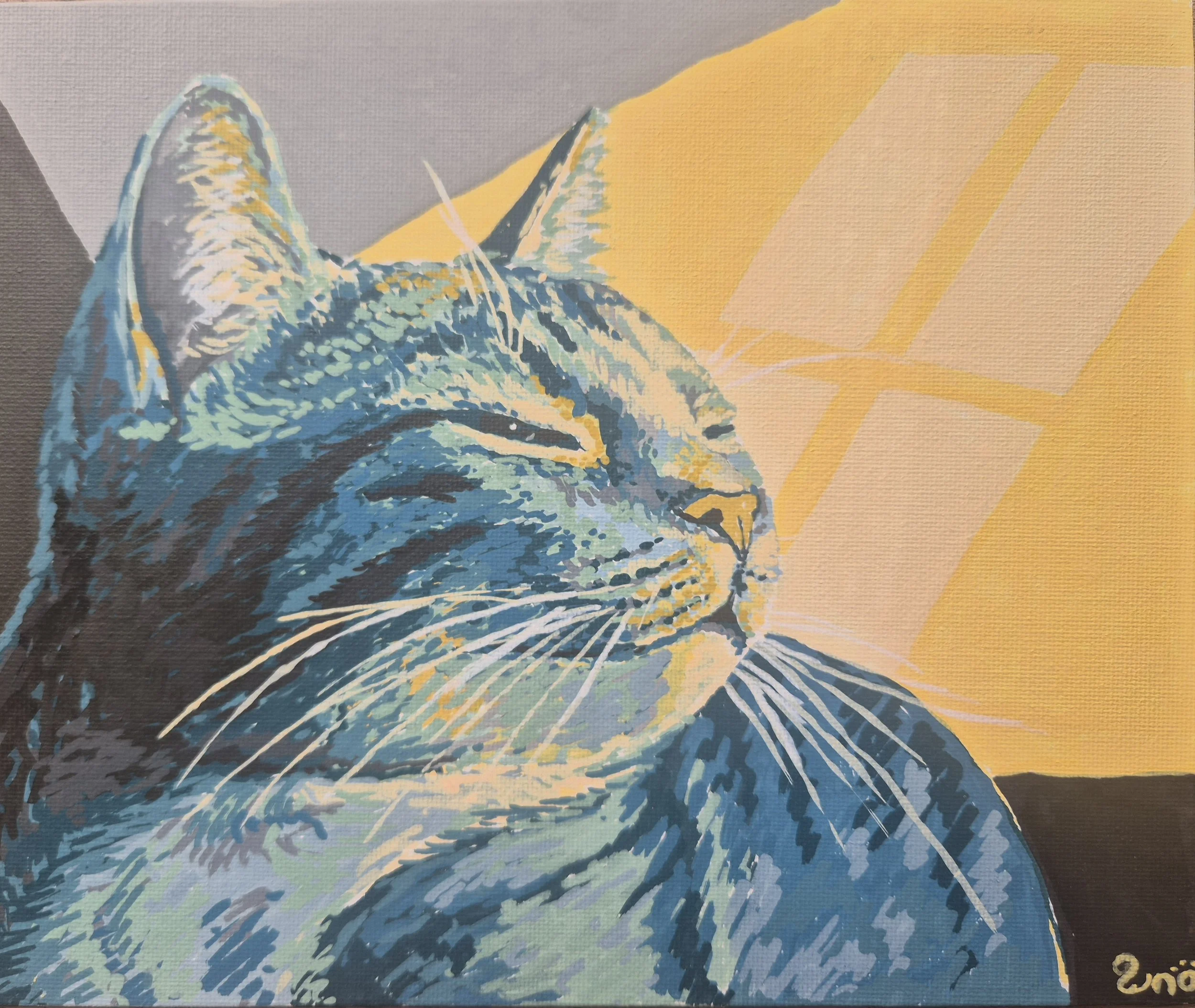 Sun-Kissed Whiskers | Original Art