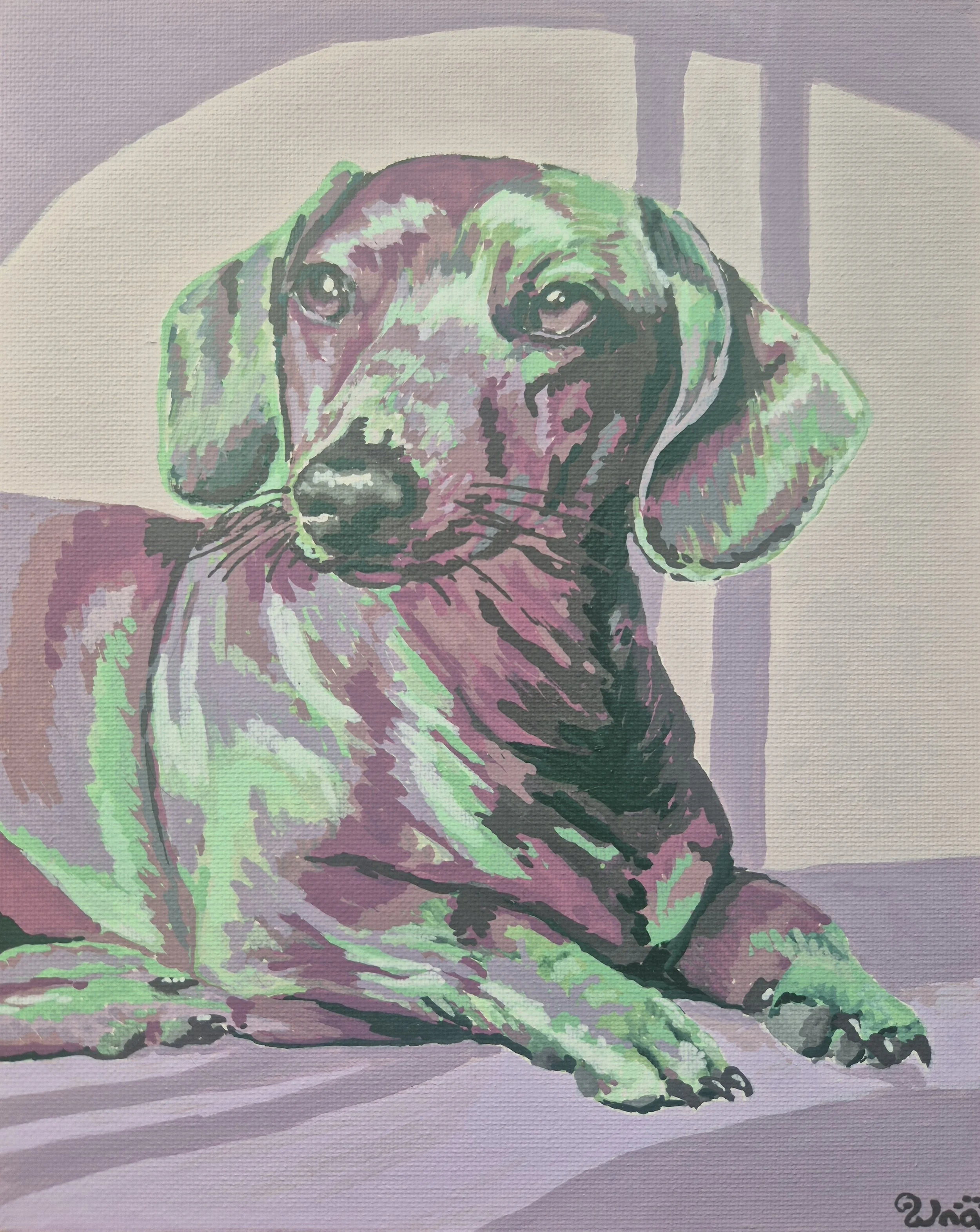 Dreamy Dachshund | Original Art
