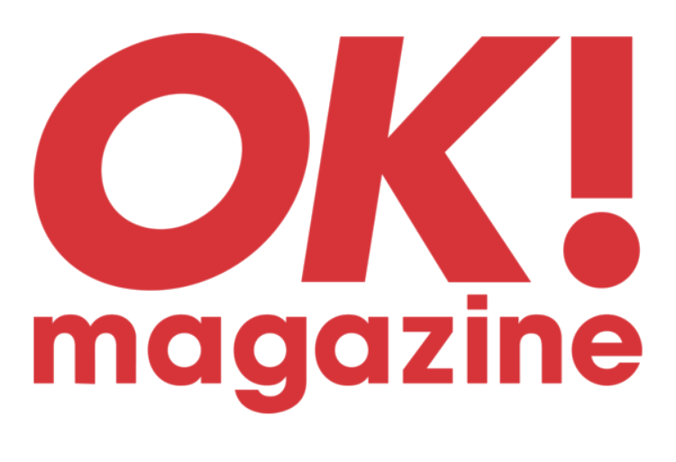 The logo of OK! Magazine in red text, with 'OK!' in large font above the word 'magazine' in smaller font.