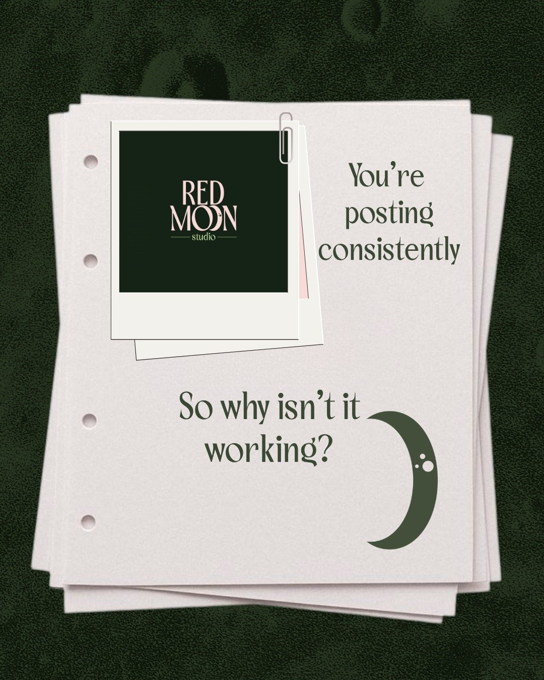Most businesses start with content. A post here, a Reel there, something to stay visible. But visible doesn't mean effective.

Before a single post goes out for any of my clients, there is a strategy behind it. Who they are talking to, what they are 