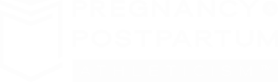 Logo with text 'Pregnancy & Postpartum' and a book icon