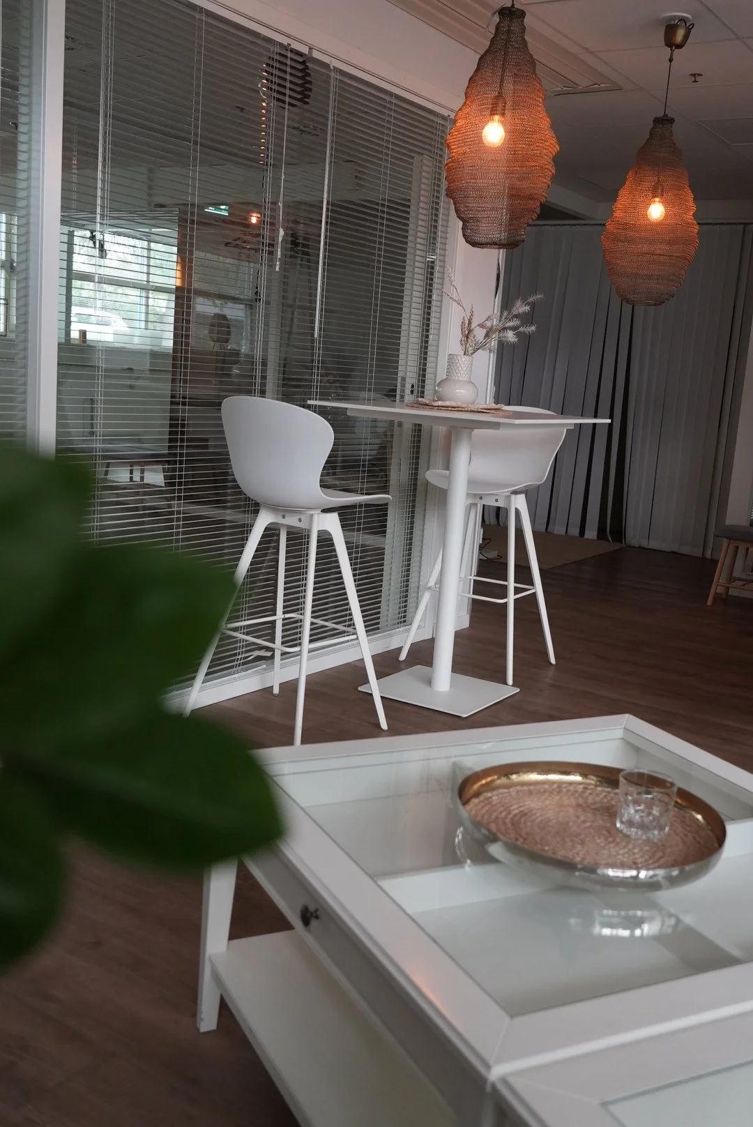 Rauhallinen sisustus luo viihtyisän ympäristön hyvinvointipäiville.