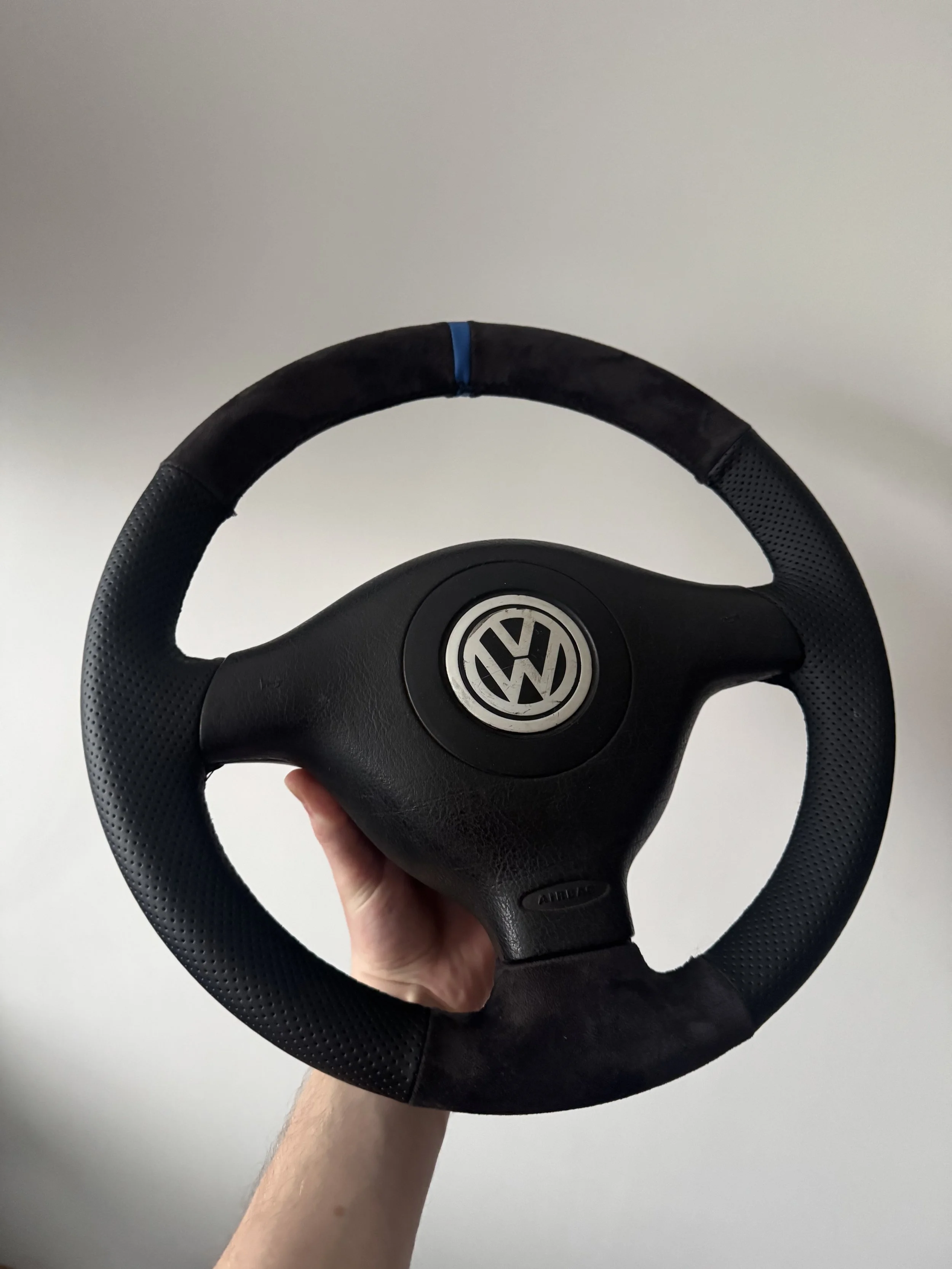 MK4 3 SPOKE SUEDE BLUE