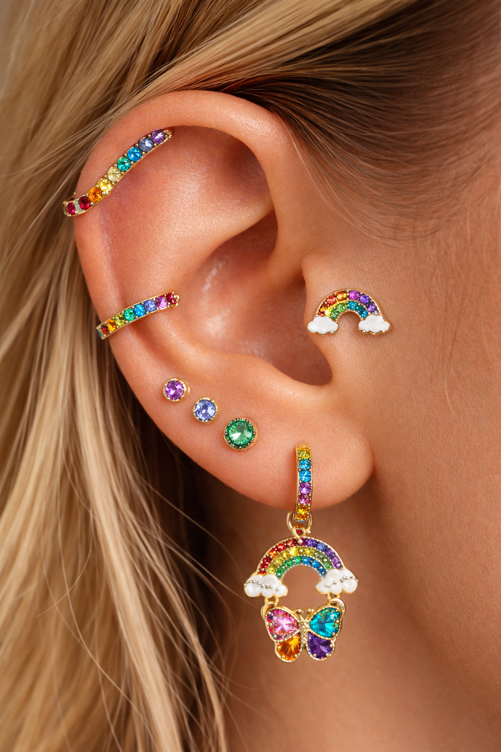 A bright, rainbow inspired curation.