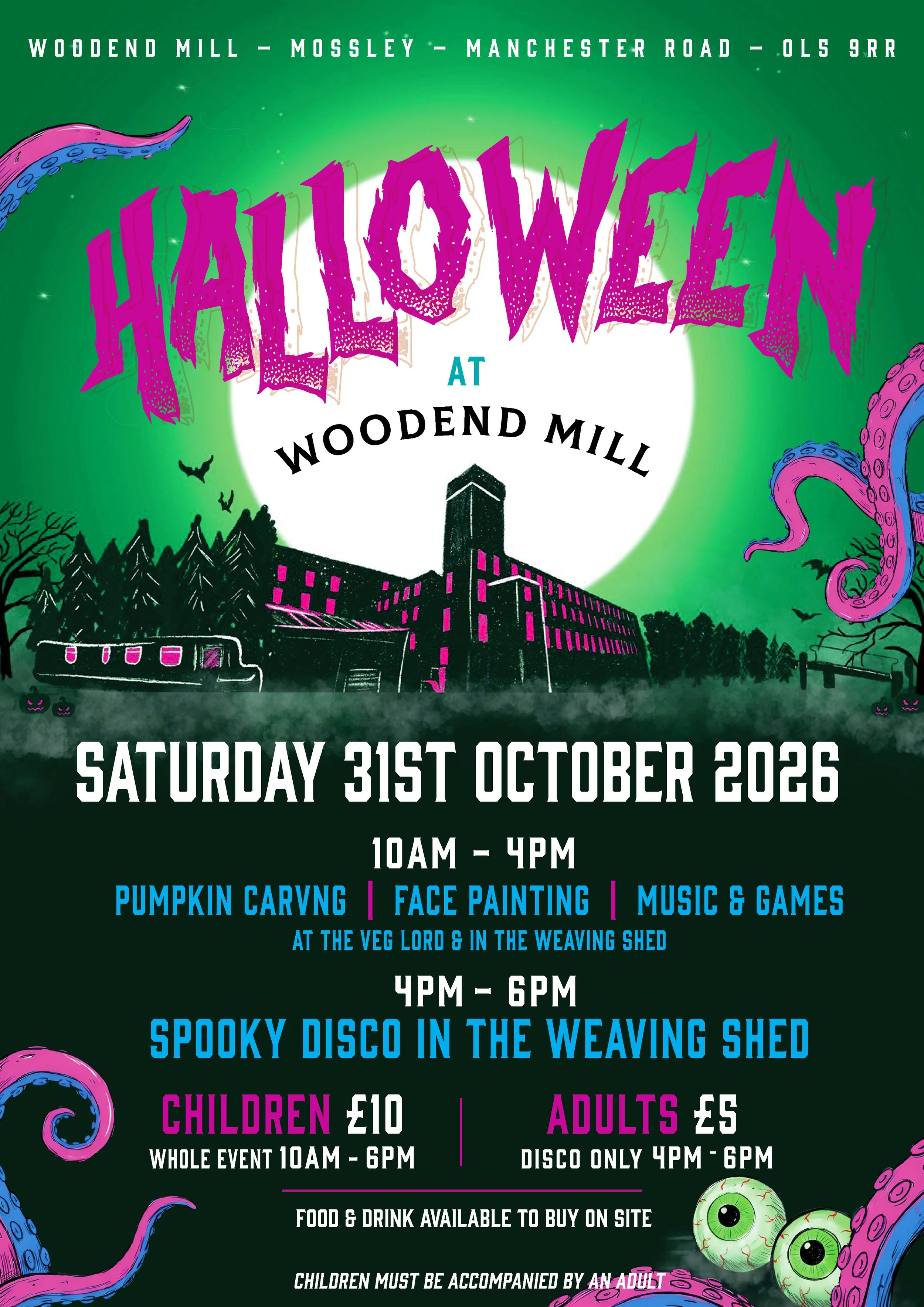 Halloween at Woodend mill