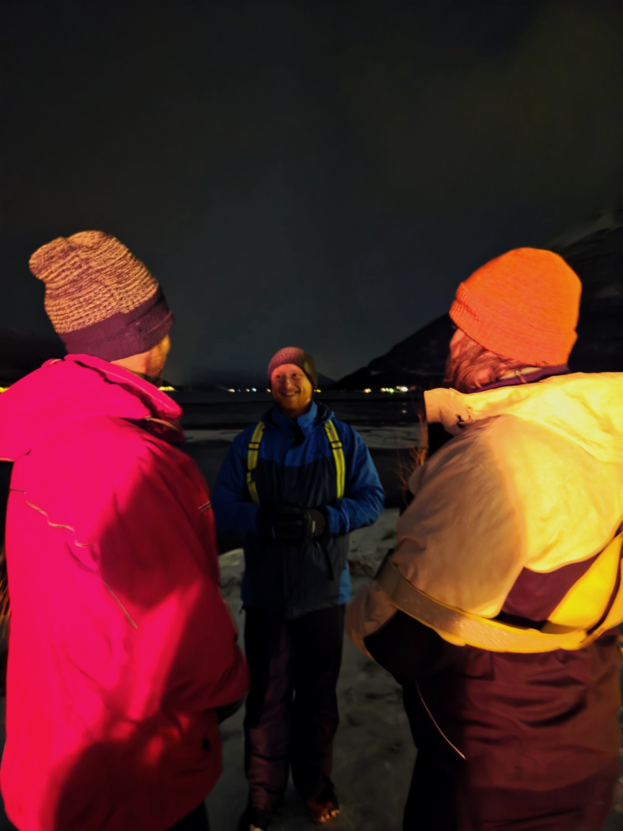 An arctic celebrant led wedding ceremony, with two husbands getting married and Jake Benson celebrant leading their ceremony