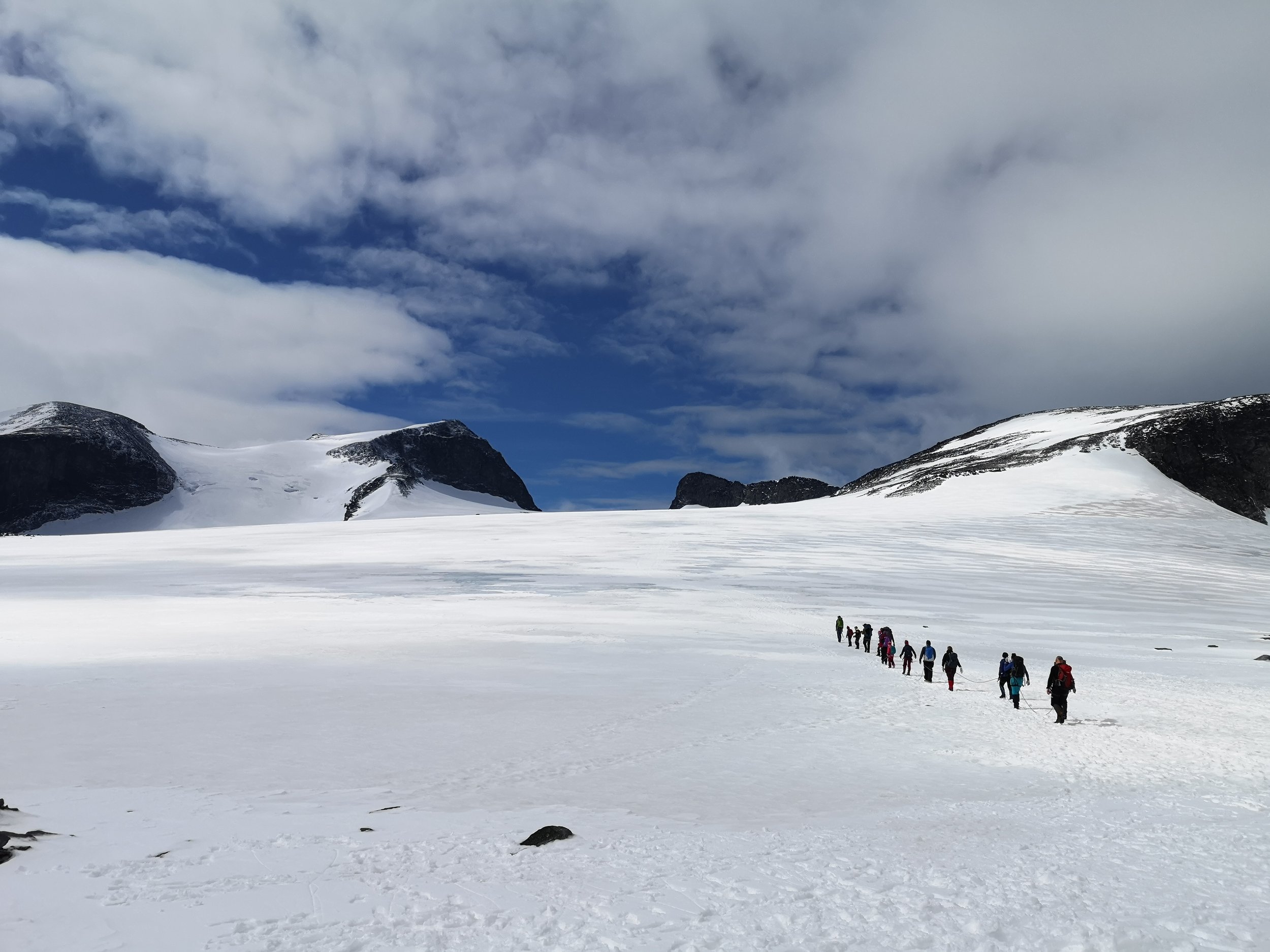 I taulag over Styggebreen