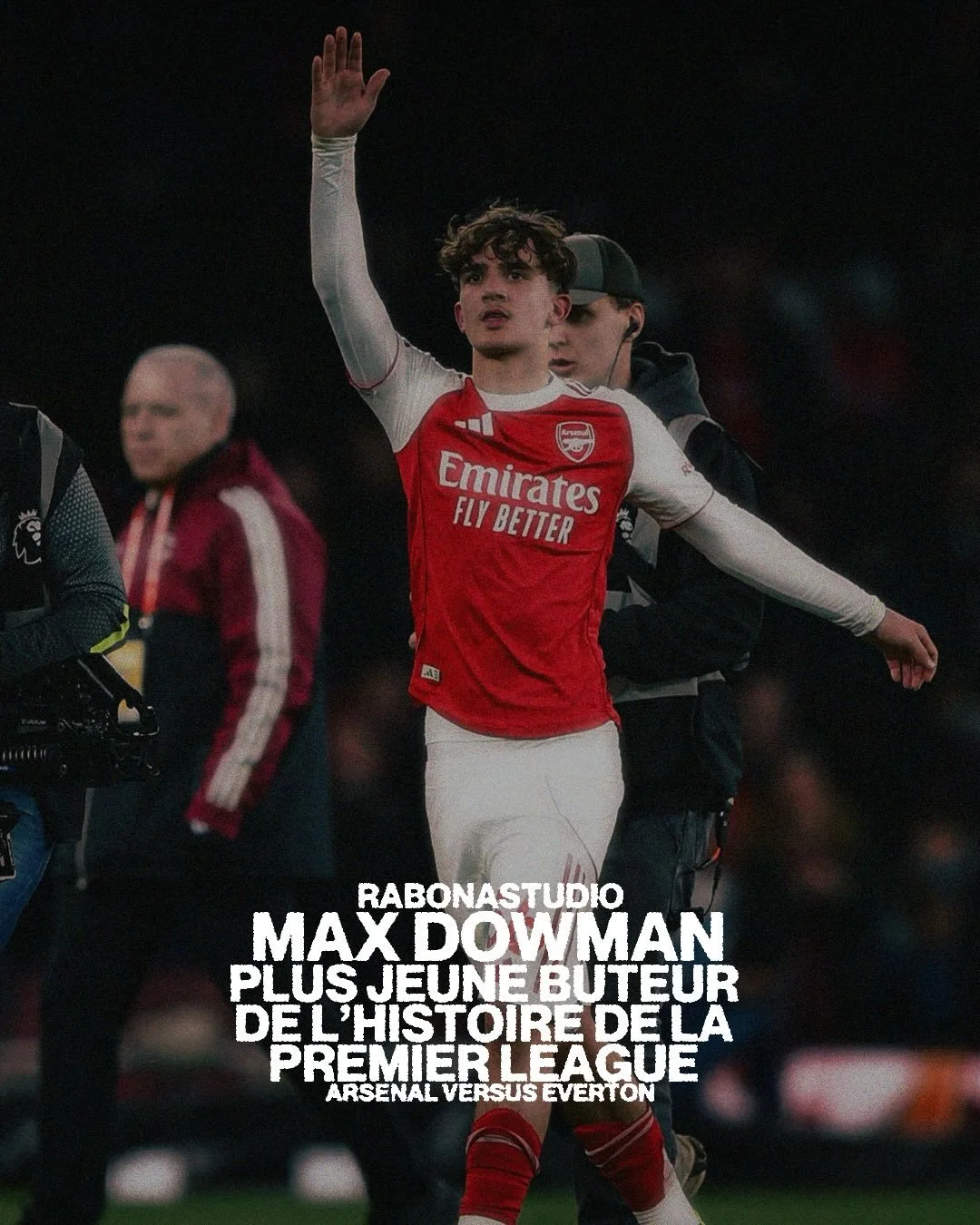 Max Dowman.
plus jeune buteur de l&rsquo;histoire de la Premier League.
Les Gunners  gal&eacute;raient face &agrave; Everton&hellip; puis &agrave; la 74e minute, le ph&eacute;nom&egrave;ne Dowman entre en jeu, change le match et marque avec une facil