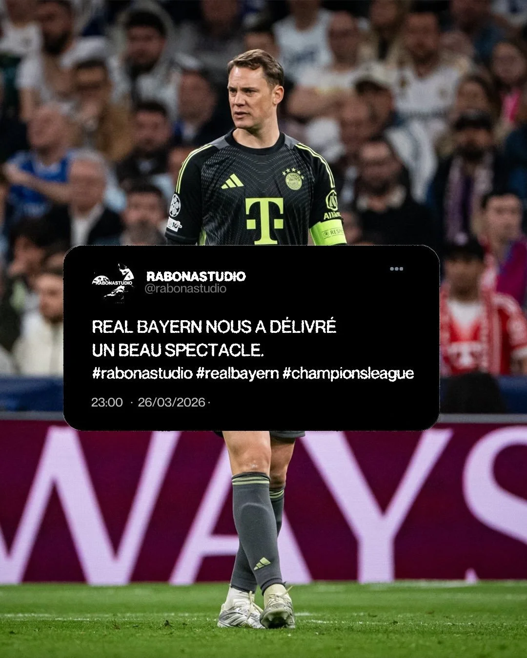 Internet a kiff&eacute; Olise/Carreras + Neuer.