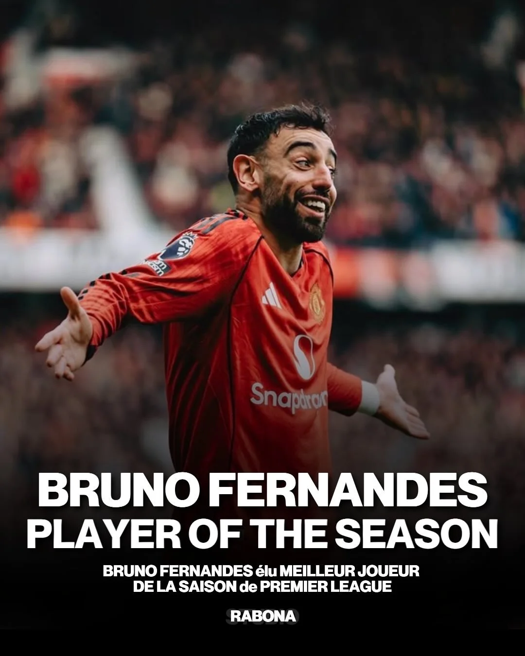 M&eacute;rit&eacute;.

20 passes d&eacute;cisives, cette saison Bruno Fernandes a &eacute;gal&eacute; le record de Thierry Henry et Kevin De Bruyne sur une saison de Premier League&hellip; et on sera devant le multiplex de Premier League pour le voir