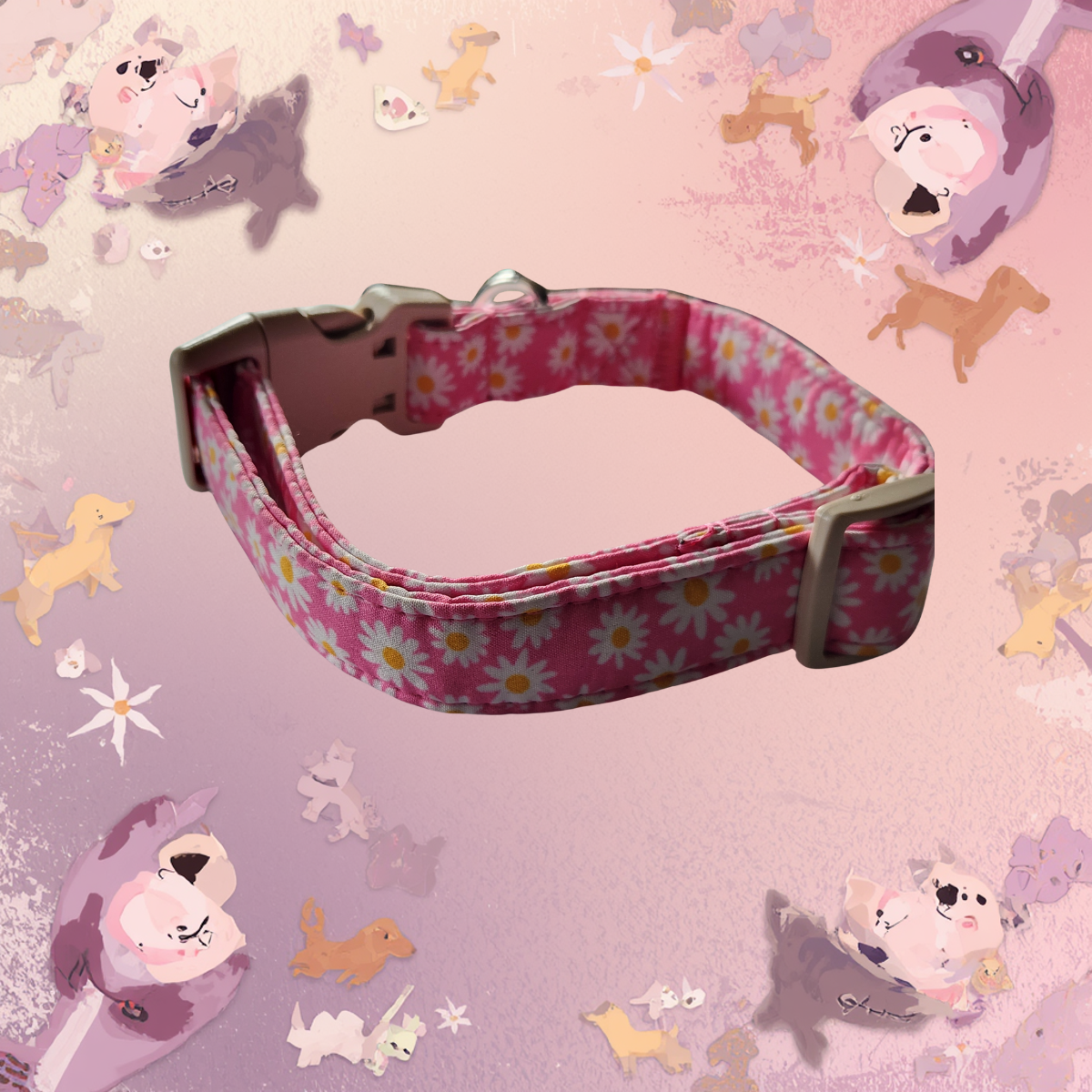 Soft Blossom Daisy Pet Collar