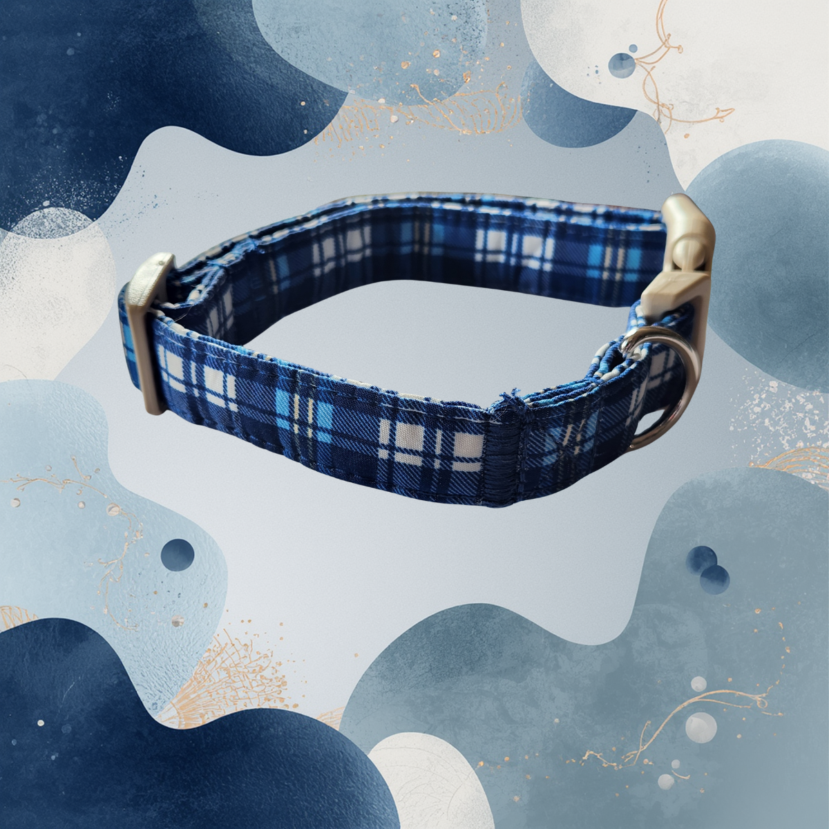 Soft Cotton Tartan Delight Dog Collar
