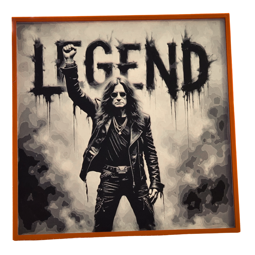 Rock Legend – 3D Printed HueForge Art