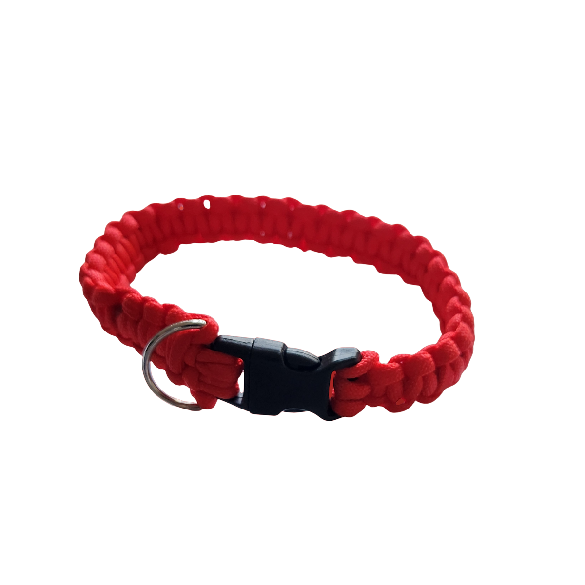 Red Over Rainbow Paracord Pet Collar