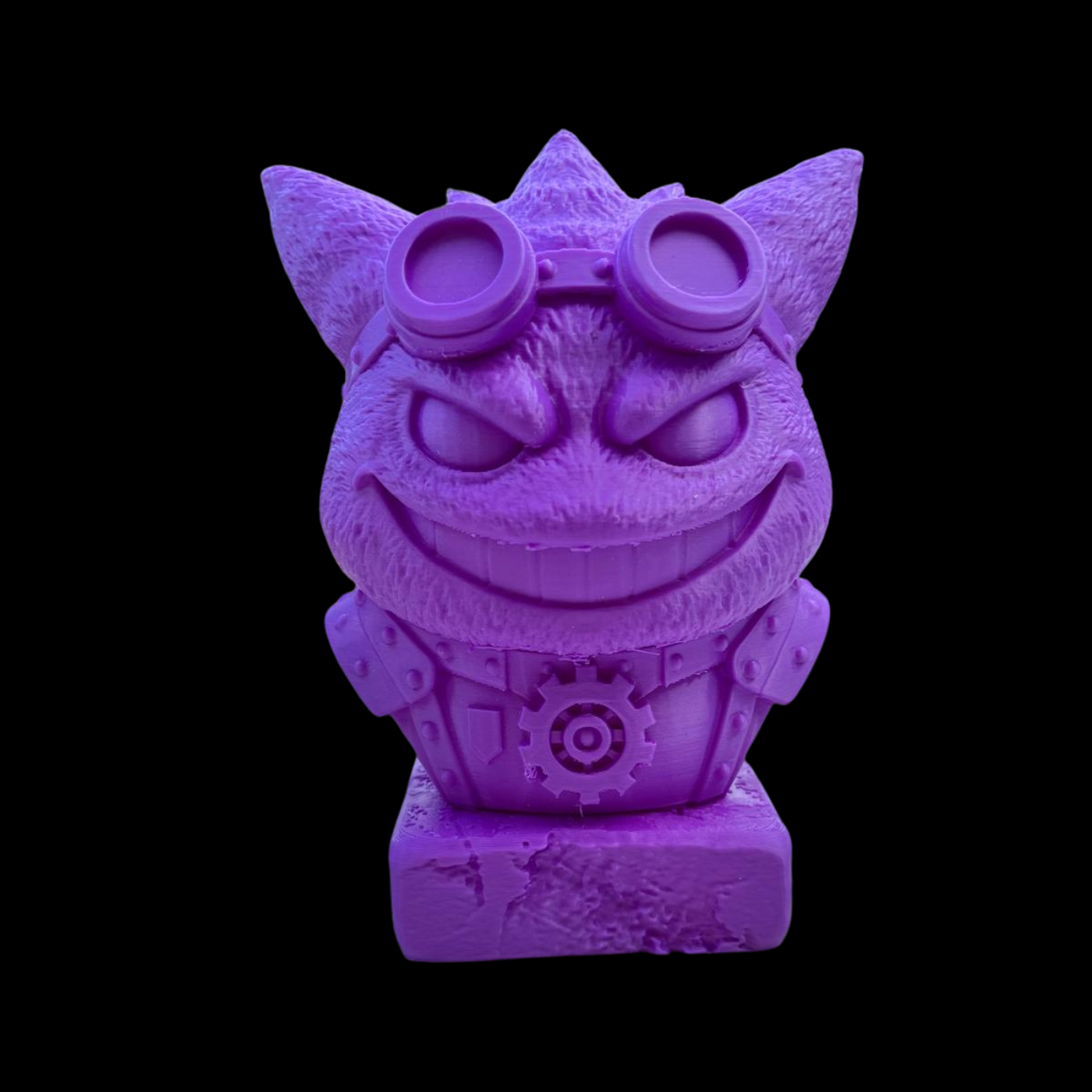 Whimsical Purple Steampunk Bust