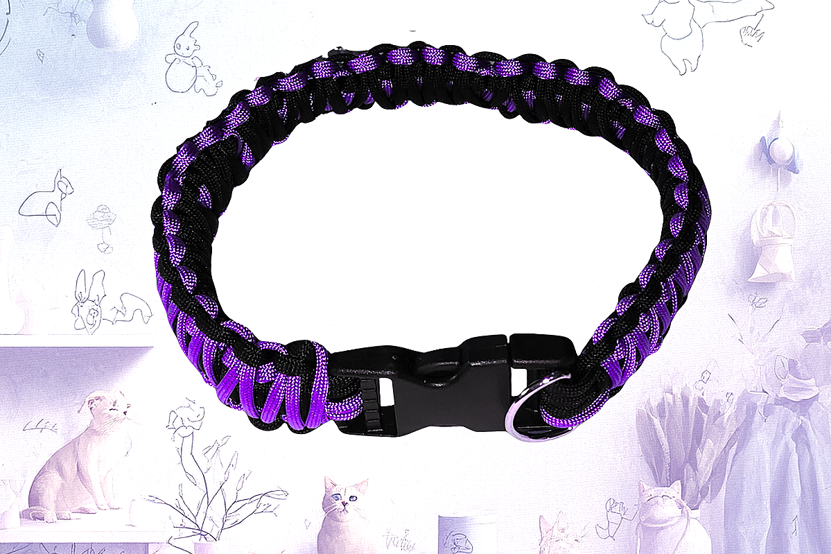 Mystic Night Paracord Dog Collar