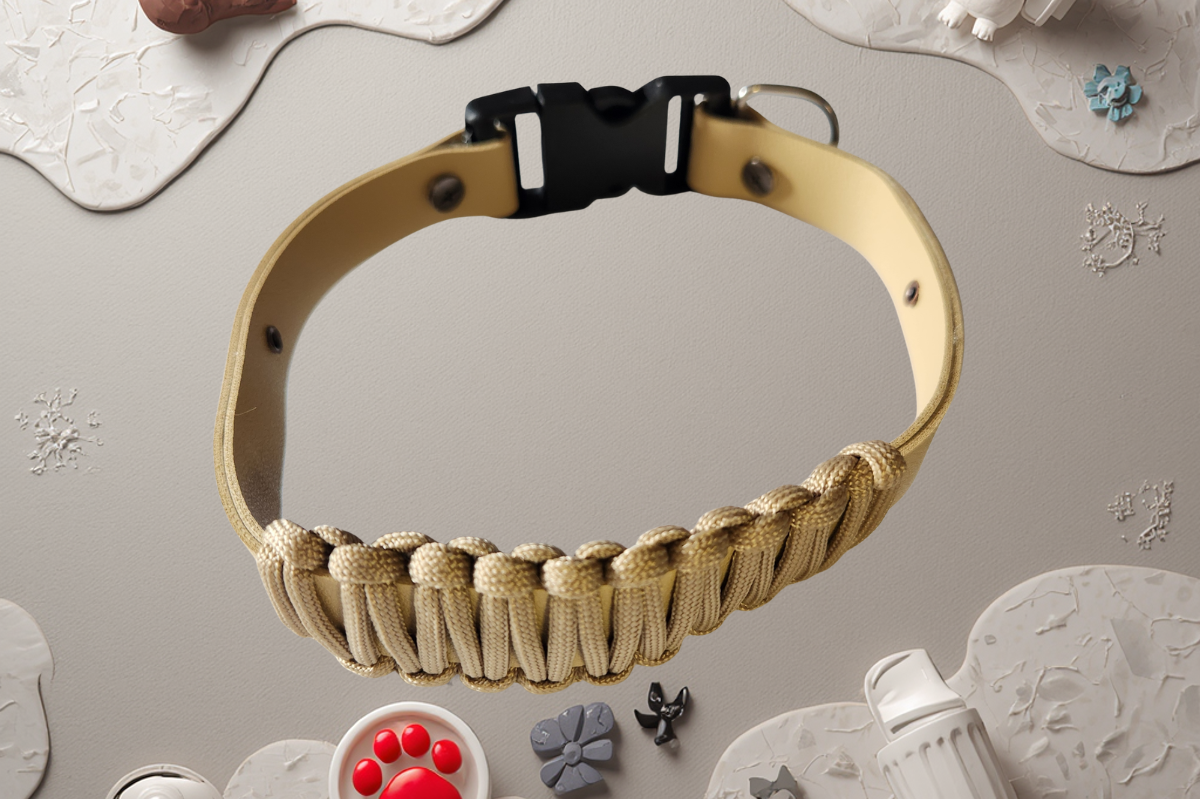 Café-Au-Lait Starry Leather Collar