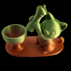 Quirky Cat Egg Cup & Salt Cellar