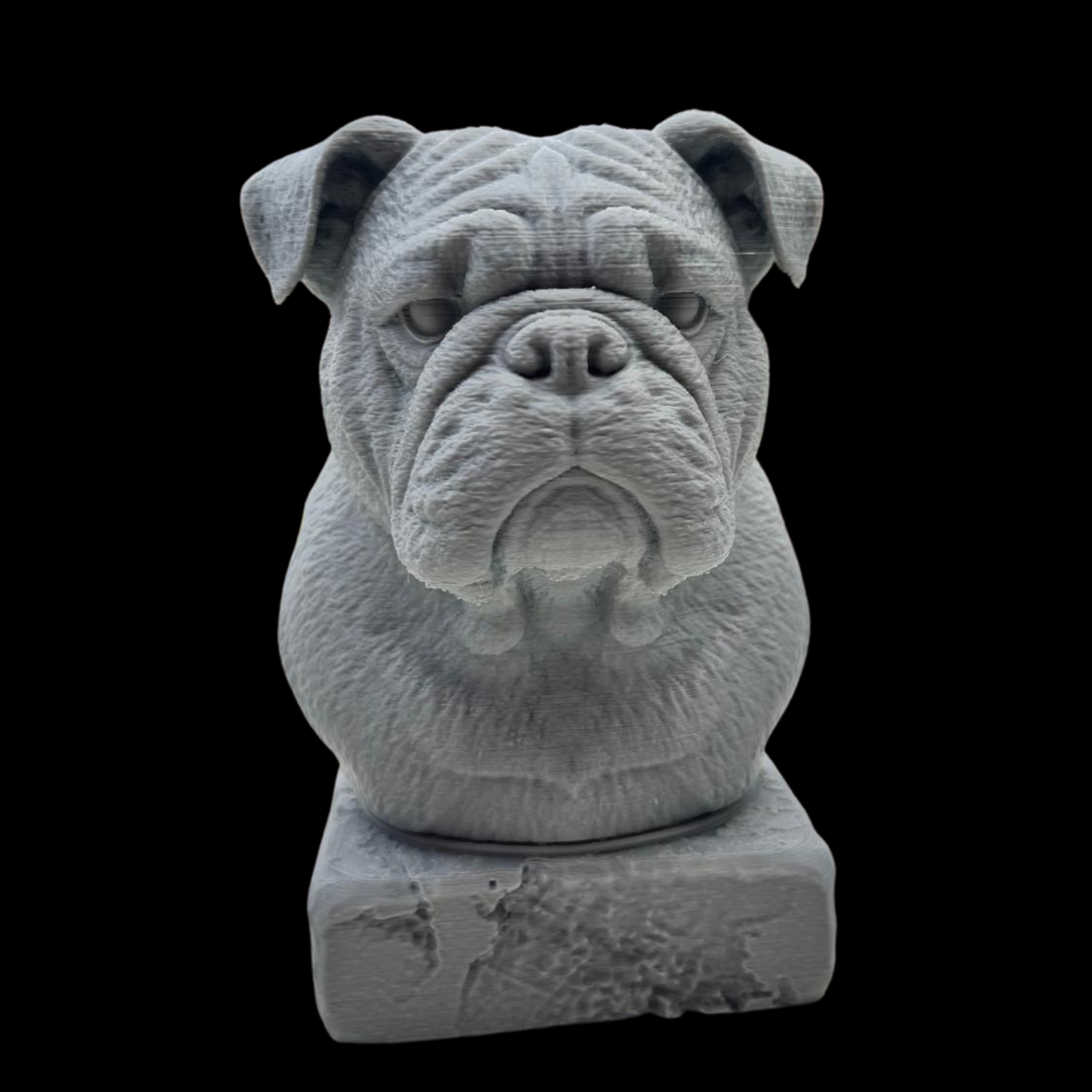 Bulldog Charm 3D Bust