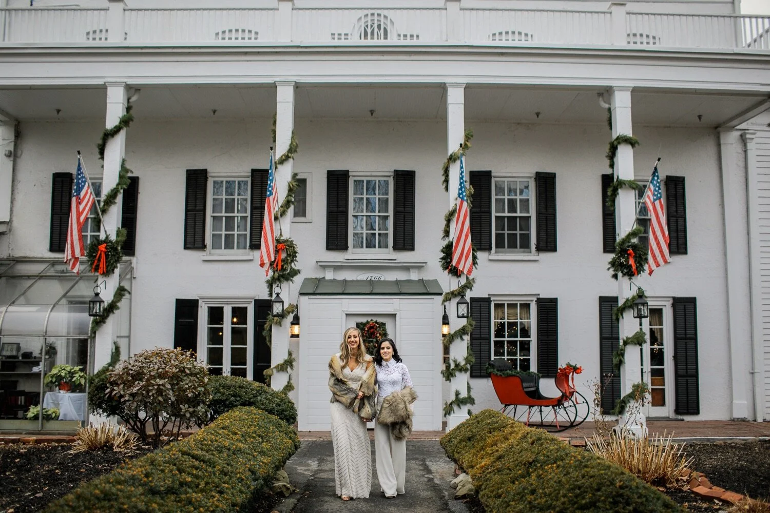 24_Elopement wedding photos of brides in Rhinebeck NY at the Beekman Arms.jpg