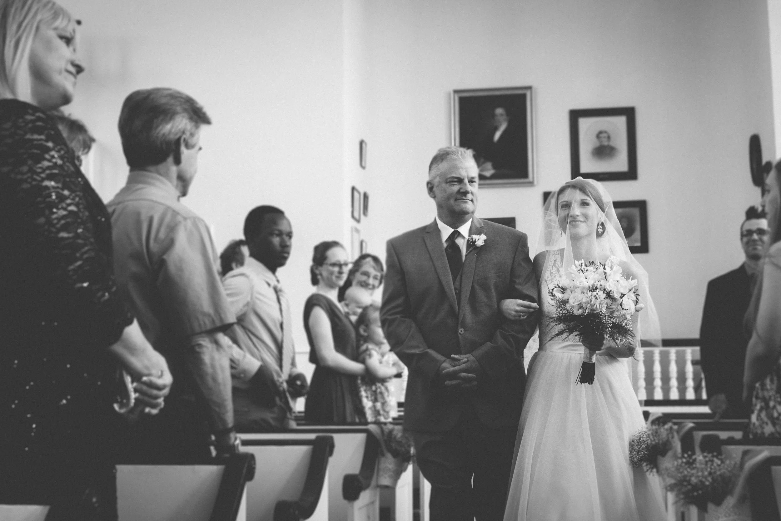 Walk down the aisle at Bliss Farm in Granville, Massachusetts. Sweet Alice Photography.