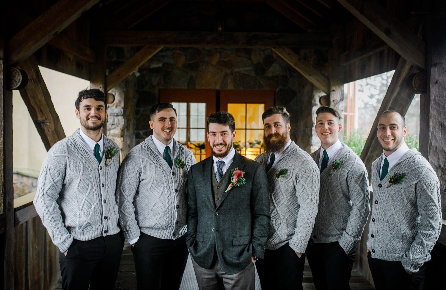 26_Groom and groomsmen for Christmas wedding at Pinehills Golf Club in Plymouth, MA.jpg