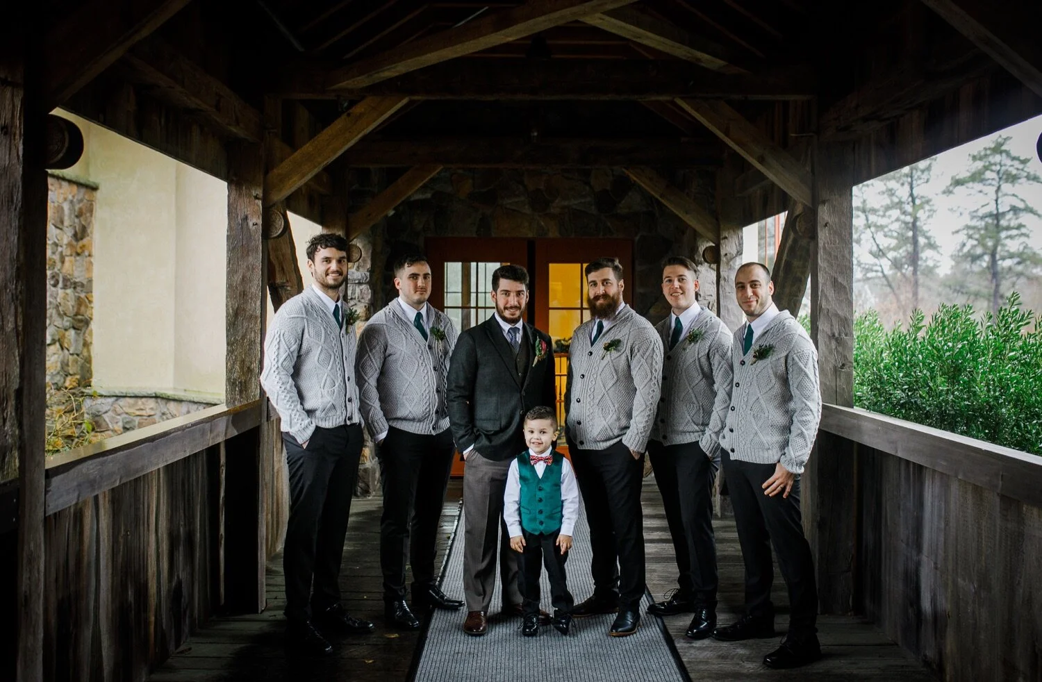 27_Groom and groomsmen for Christmas wedding at Pinehills Golf Club in Plymouth, MA.jpg