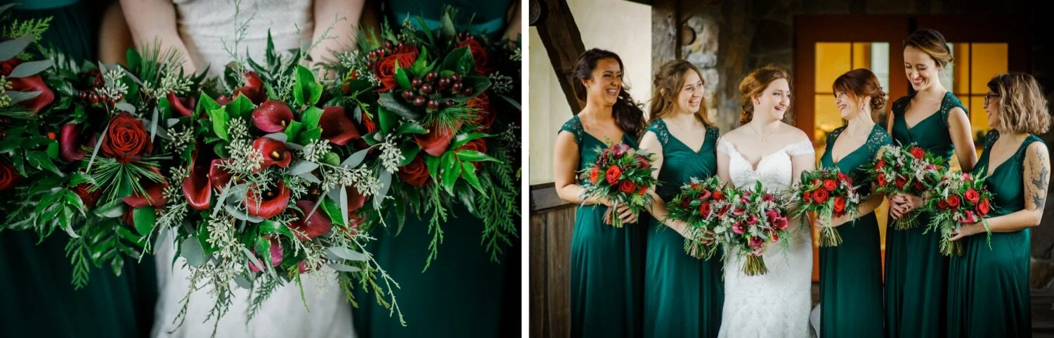 25_Bouquets for Christmas wedding at Pinehills Golf Club in Plymouth, MA_Bride and bridesmaids for Christmas wedding at Pinehills Golf Club in Plymouth, MA.jpg