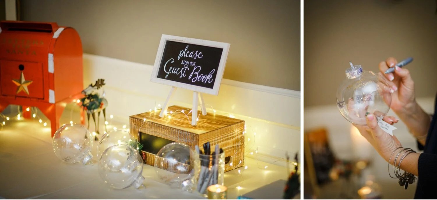 40_Unique guest book idea at Christmas wedding at Pinehills Golf Club in Plymouth, MA.jpg