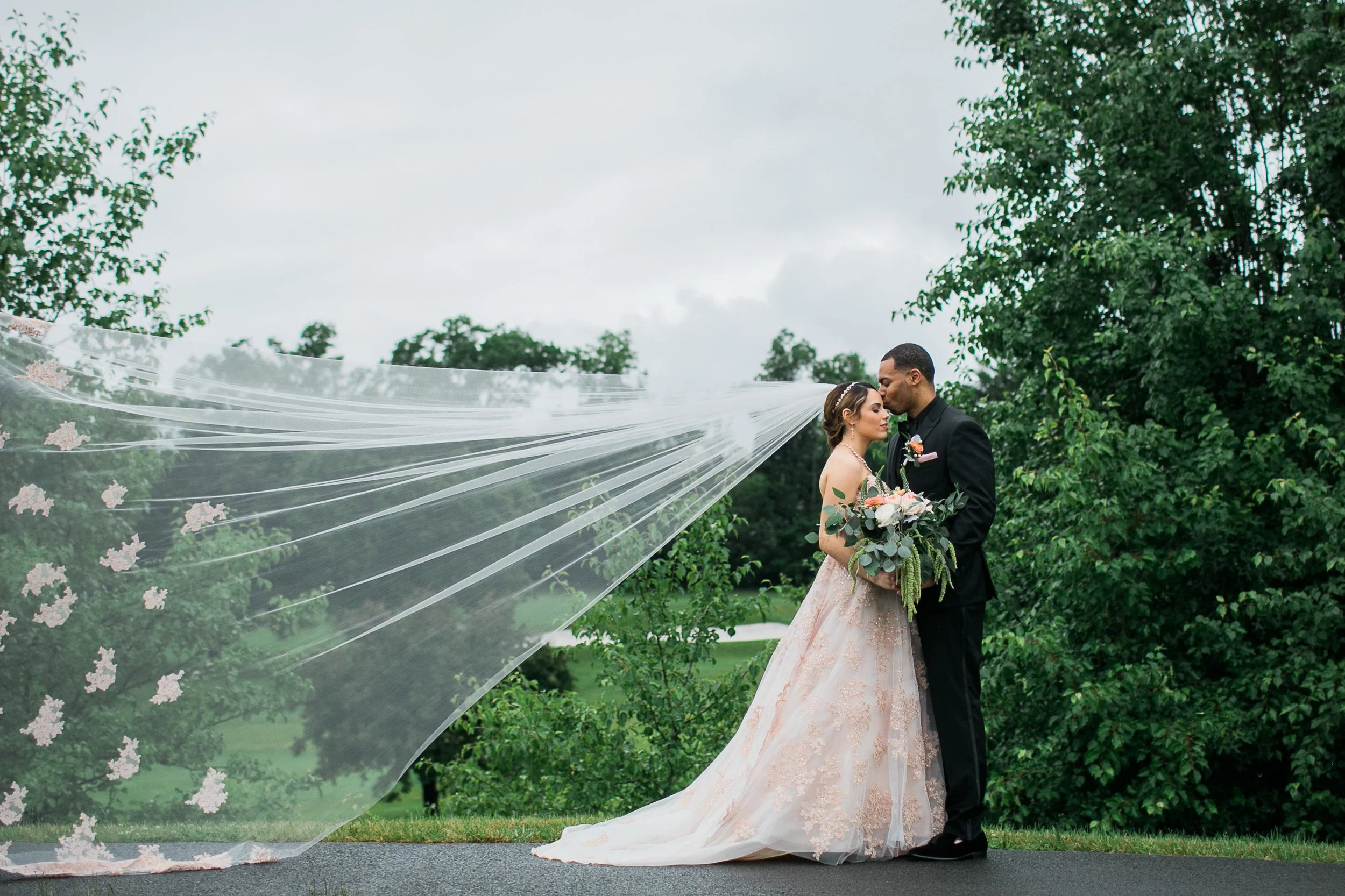 Rainy Wedding at West Hills Country Club in Middletown, NY // Erika + Aaron